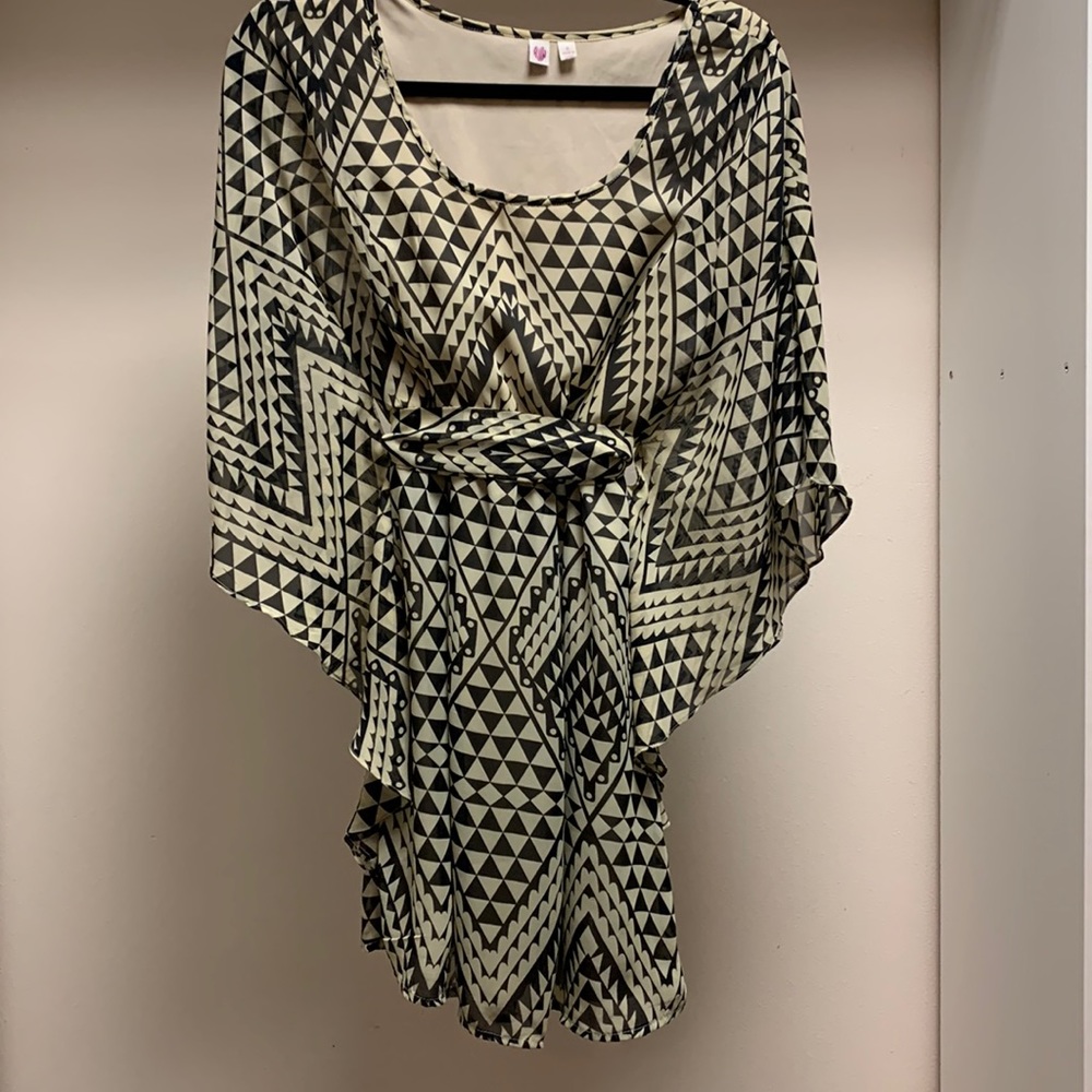 Domain sleeve shirt dress